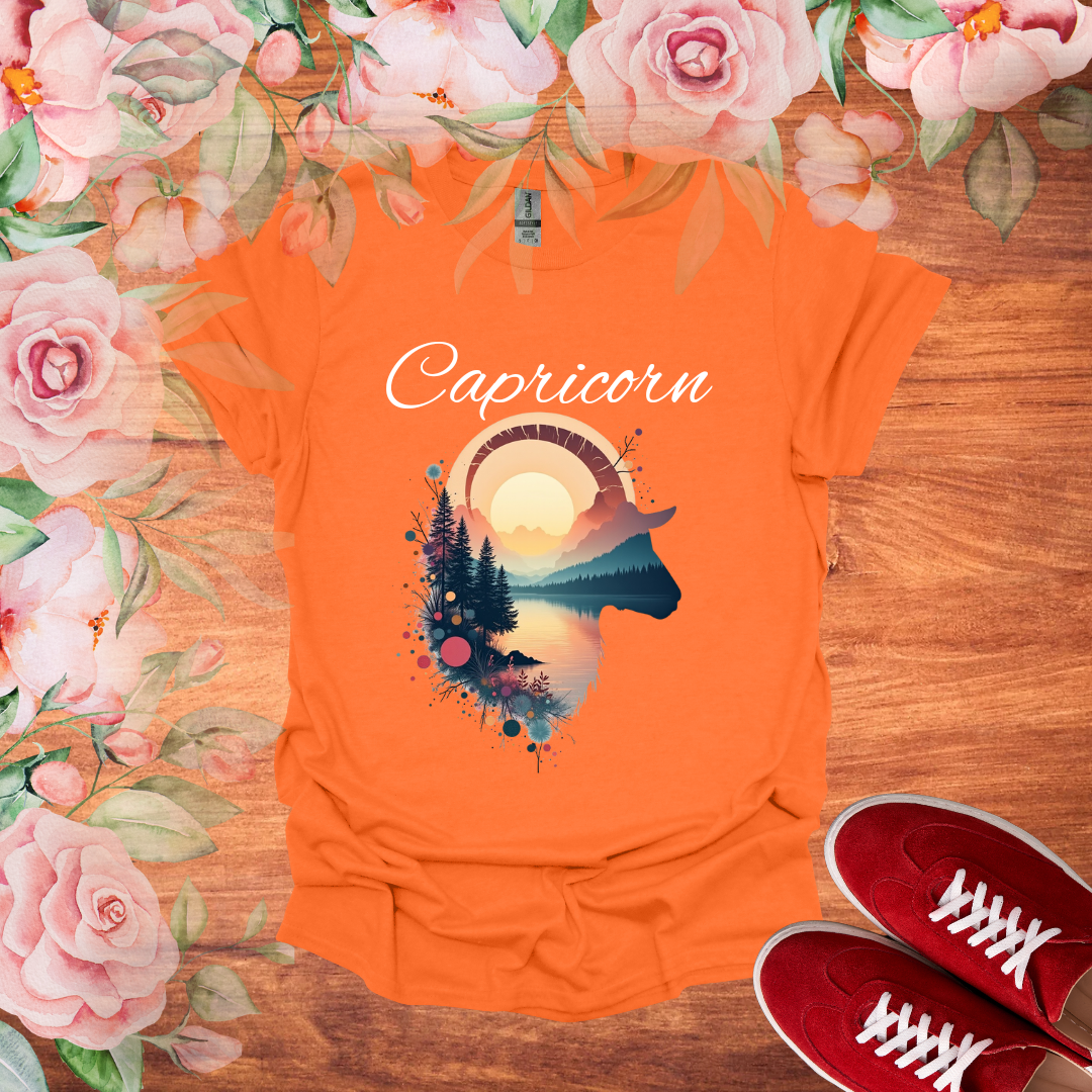 Sunset Capricorn  T-Shirt