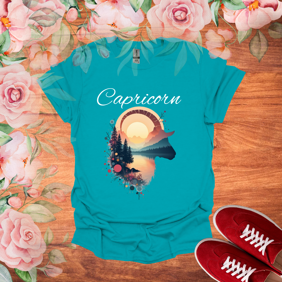 Sunset Capricorn  T-Shirt