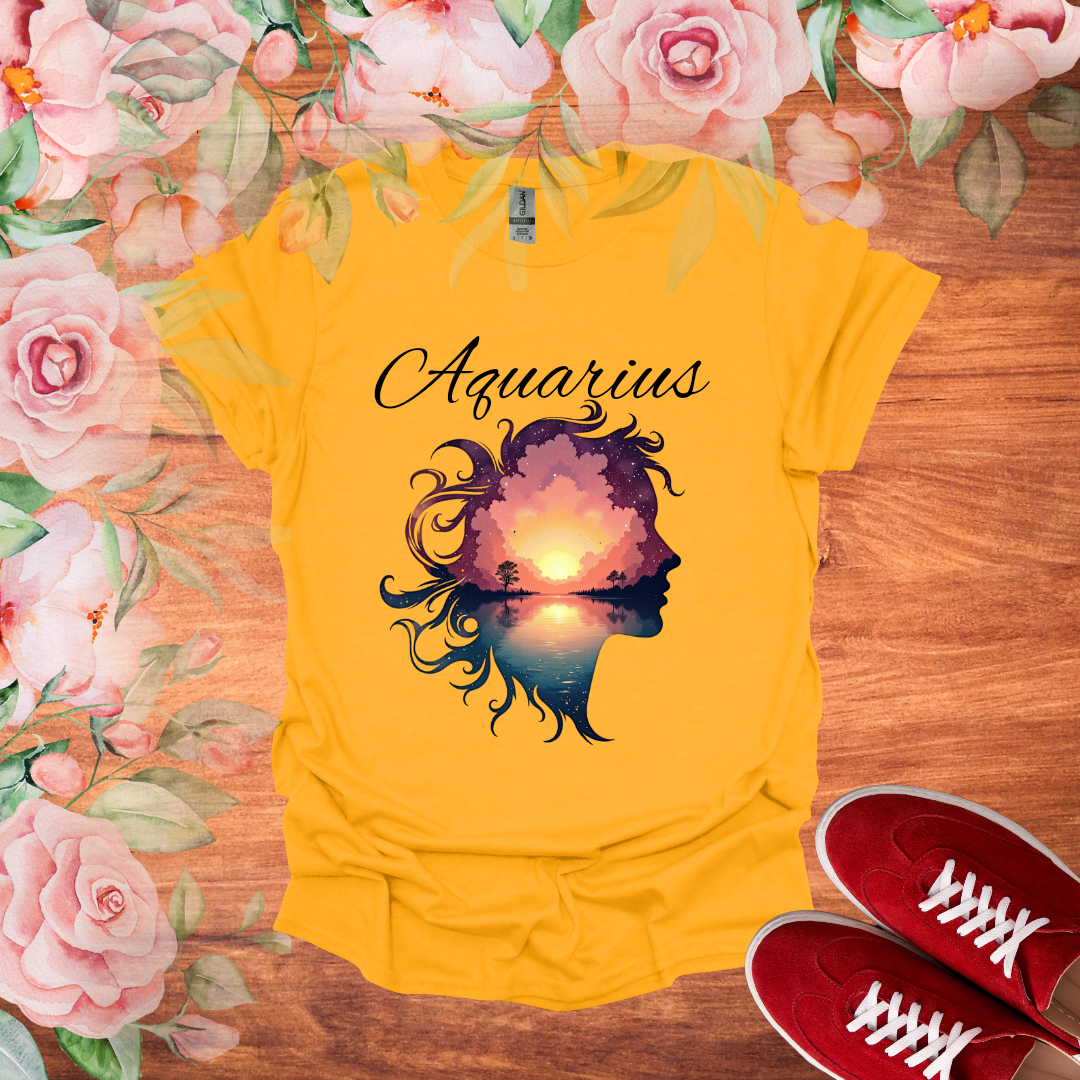 Sunset Aquarius  T-Shirt