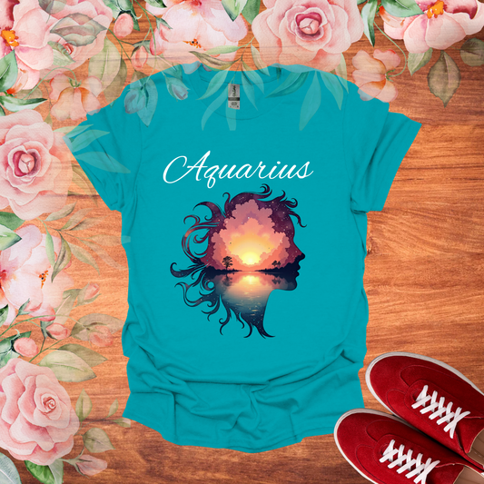 Sunset Aquarius  T-Shirt