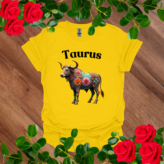 Floral Taurus T-Shirt