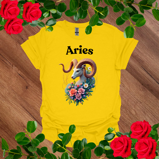 Floral Aries T-Shirt