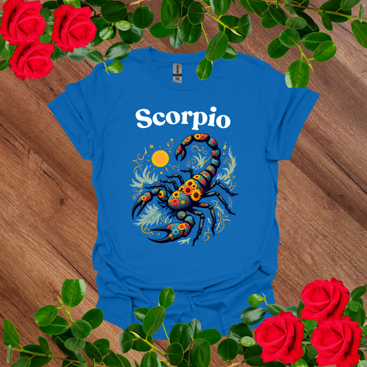 Floral Scorpio T-Shirt