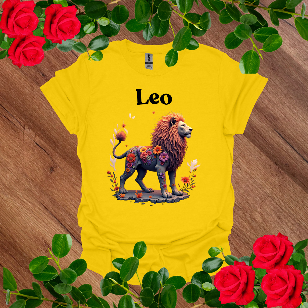 Floral Leo T-Shirt